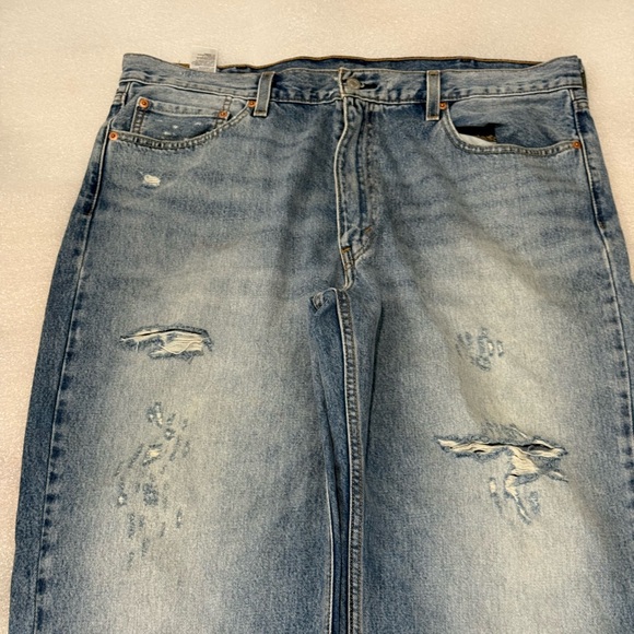 Levis 550 Blue Denim Jeans Relaxed Fit Mens 40 x 32 Y2K Vintage - Picture 4 of 11
